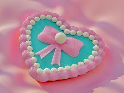 AMS Heart Cake Box