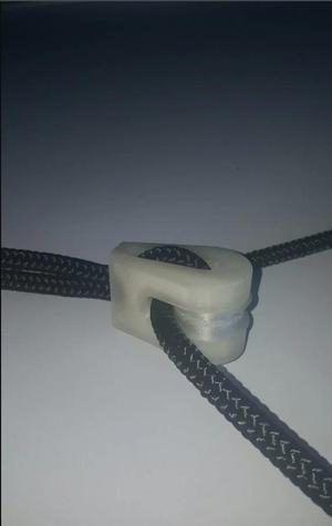 Pulley block (soft mount) for 7-8mm OD rope and 608 bearings
