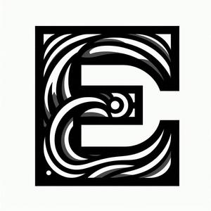 Stencil: Letter E (version 3)