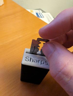 Sharps container