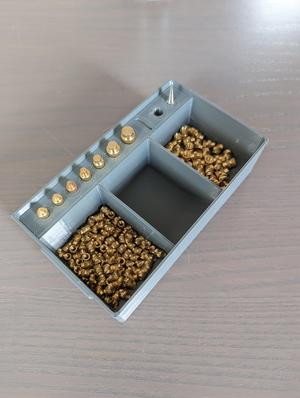Simple box for heat insert press accessories