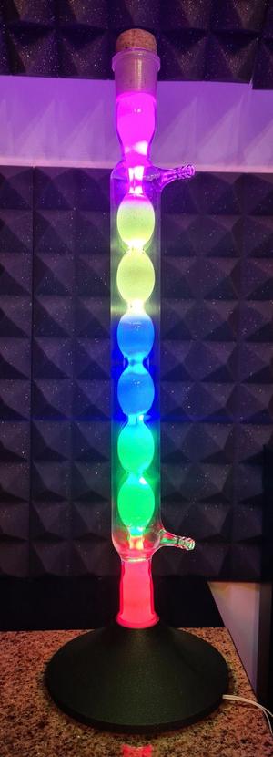 Allihn condenser glass base&lamp