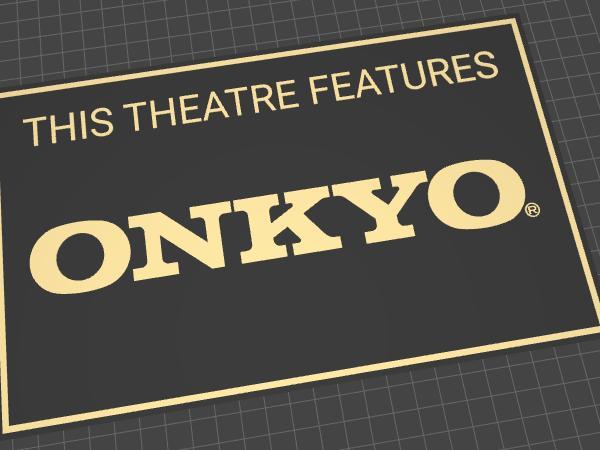 Home Theater Onkyo Sign