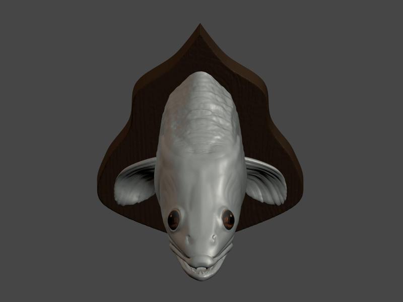 Zander head trophy wallmount