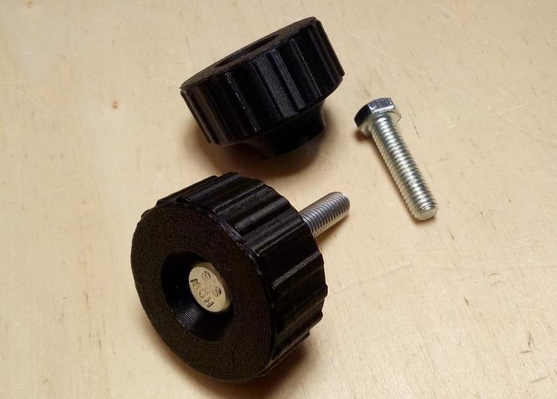 Universal knob for M5 machine screw