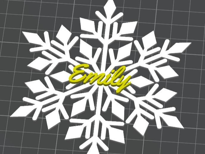 Snowflake with Name
