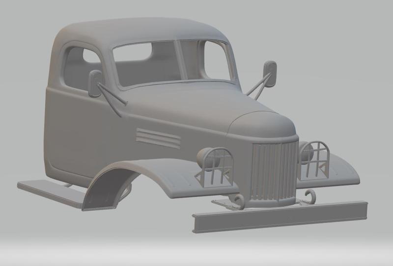 ZIL 157 Printable Cabin Truck
