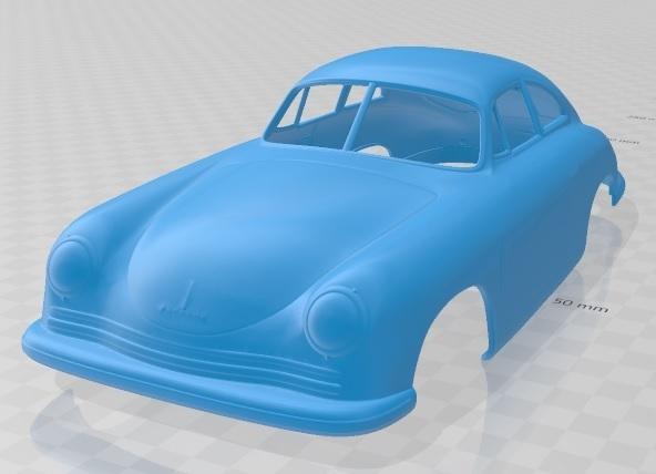 1948 Porsche 356 Coupe Printable Body Car