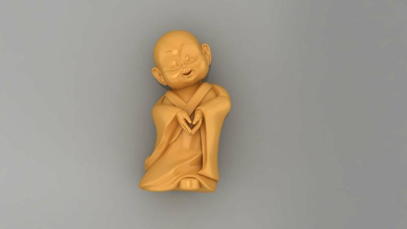 Baby Monk and Budha V04