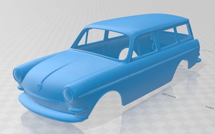Volkswagen Squareback Printable Body Car