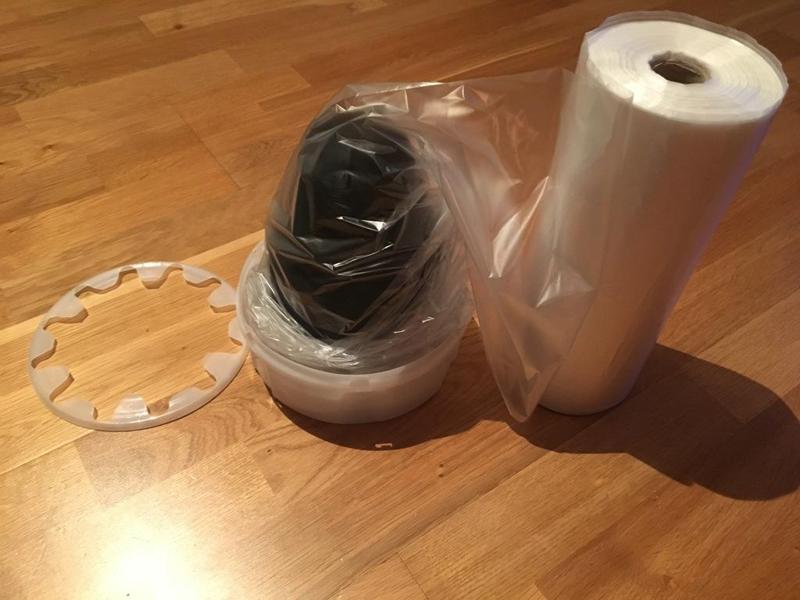 Easy refill funnel for Diaper pail refills for the diaper trash can by Tommee Tippee by Sangenic