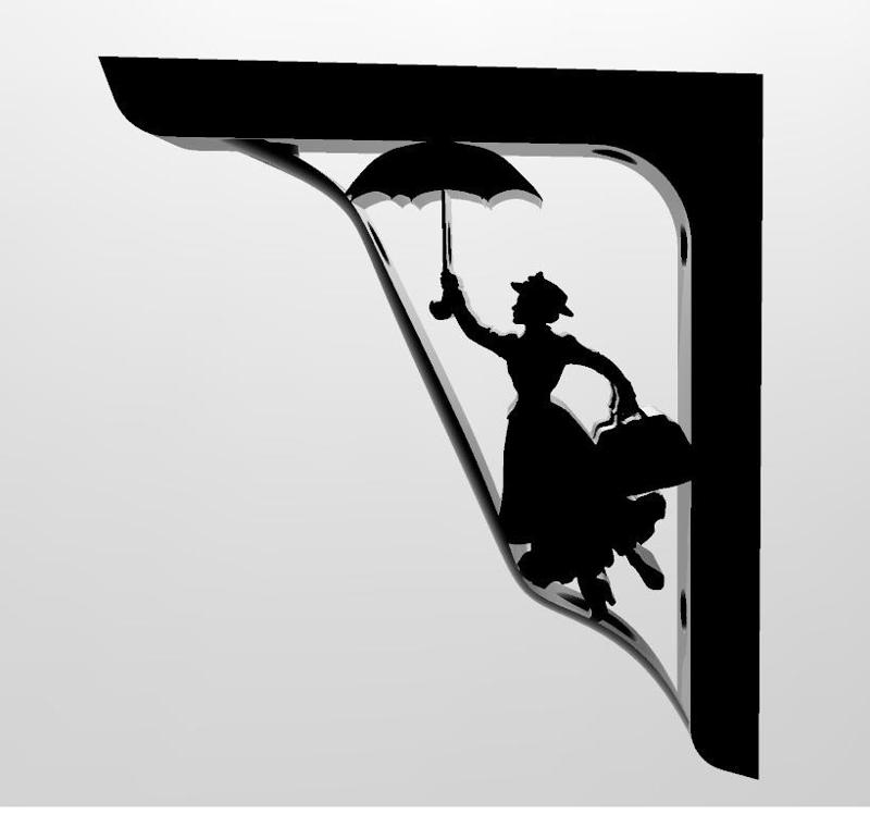 marie poppins shelf bracket