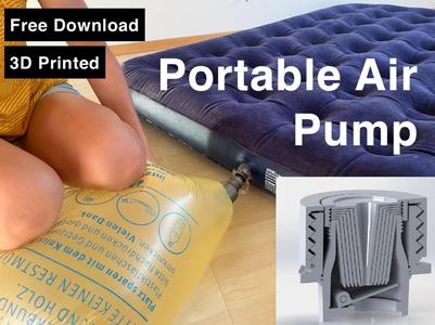 Fully 3D-Printed Air Mattress Pump