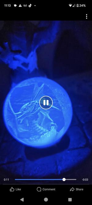 Dragon and egg lamp