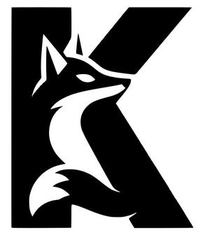 Fox alphabet: Letter K (version 2)