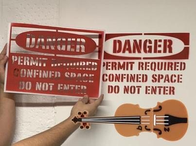DANGER - stencil