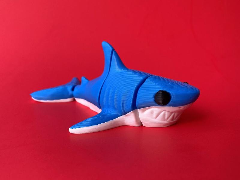 Articulated Happy Shark, Flexi Fish Toy