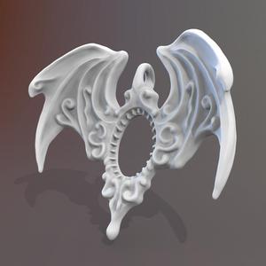 Gothic Necklace Wings