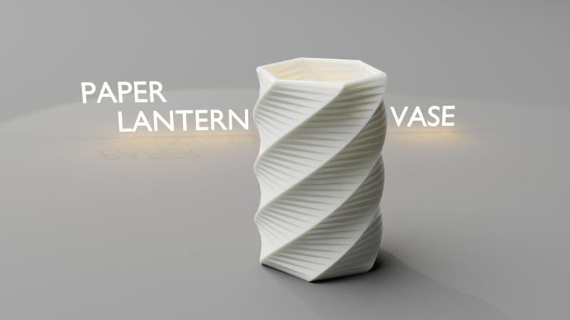 PAPER LANTERN VASE