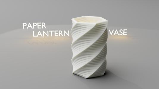 PAPER LANTERN VASE