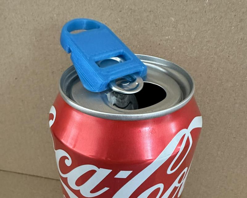 Soda can opener - with option to use as lid