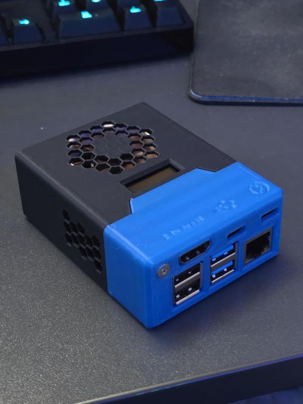 PiKVM case with OLED and PoE