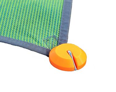 TENT PEG GROUNDSHEET SAFETY DISK