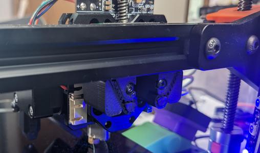 Lerdge ix x-axis belt fixing block modified for Hermit Crab 2