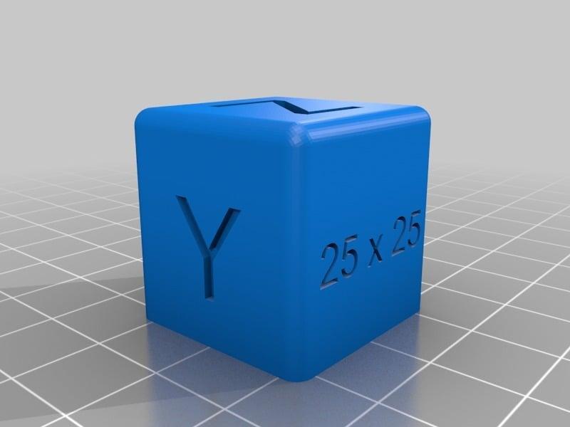 25 x 25 mm Calibration Cube