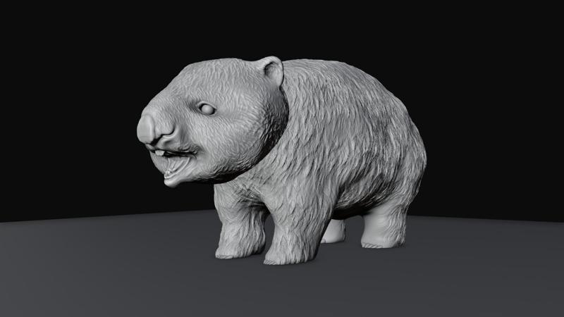wombat smiling stl