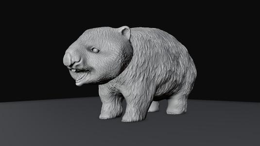 wombat smiling stl