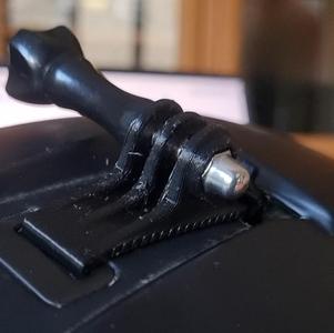 Action camera mount adapter for Endura helmet