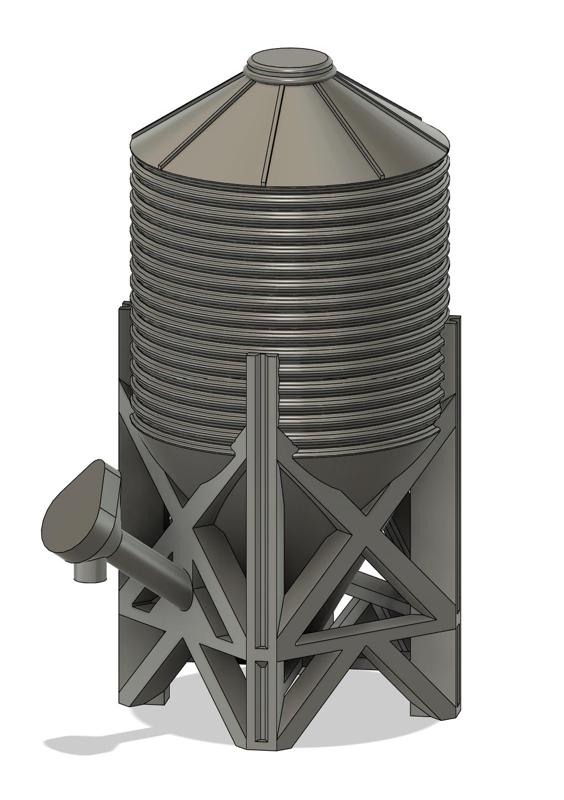 Hopper Bin - 160 Bushel Short Stack • 1:64 Scale