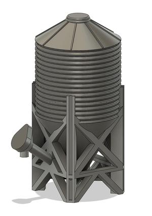 Hopper Bin - 160 Bushel Short Stack • 1:64 Scale