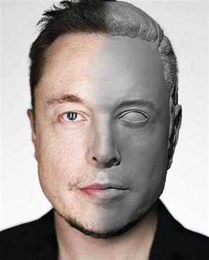 Elon Musk Head for dummy 13/Lucky 13