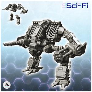 Vixmir combat robot (2) - Future Sci-Fi SF Post apocalyptic Tabletop Scifi Wargaming Planetary exploration RPG