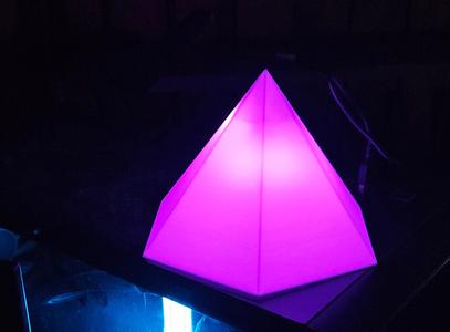 Pyramid LED Lightbox - Illuminate Your Space with Customizable Lighting