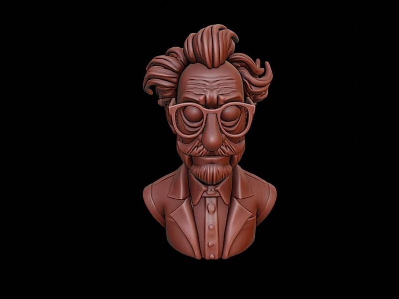Mad Scientist Bust