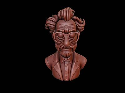Mad Scientist Bust