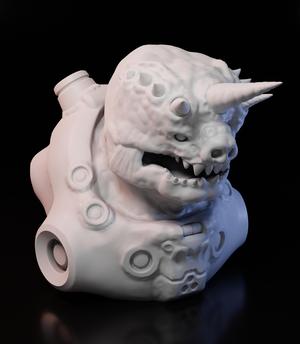 Unicorn Alien Marine Bust