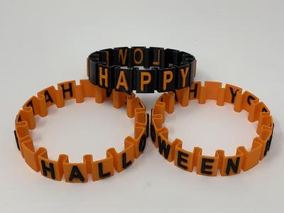 Happy Halloween "Somewhat Stretchy" Bracelet
