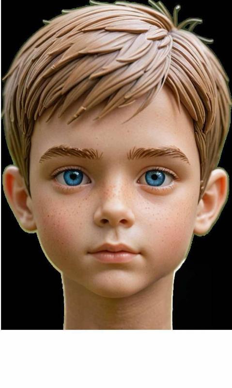 Boy head sculpt