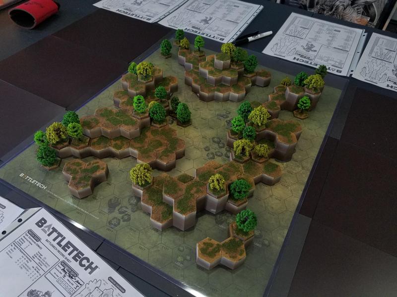 Hex Map Hills (Battletech Grasslands #3)