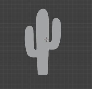 Simple cactus standie