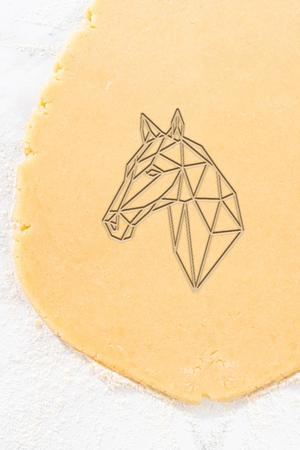 Geometric Horse Cookie Cutter, Biscuit Cutter