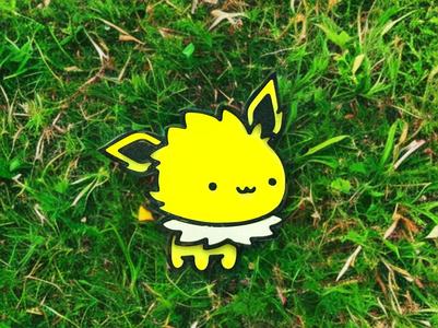 Cute Jolteon Eevee Chibi Pokemon Fridge Magnet
