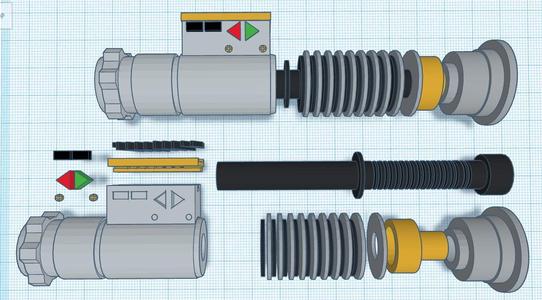 Starwars lightsaber model
