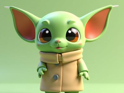 cute Yoda figure