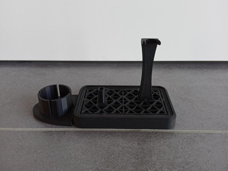 toothbrush holder+toothpaste holder