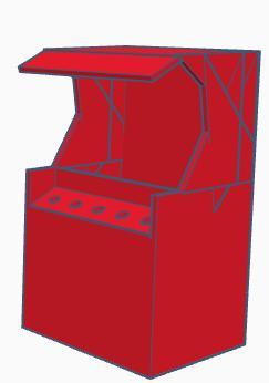 red game cabinet
